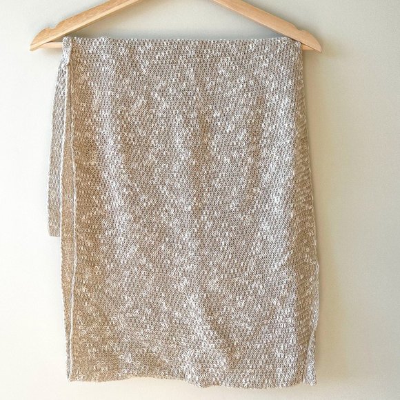 Garage Cream Taupe and White Cotton Acrylic Snood - Picture 1 of 3